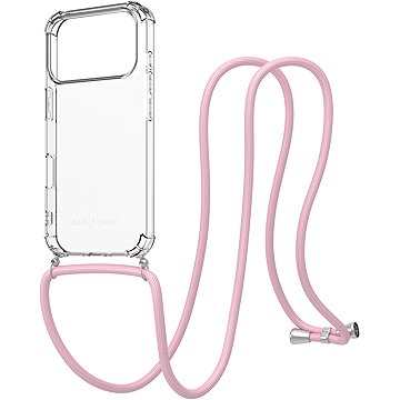 AlzaGuard Luxe Lanyard iPhone 17 Pro rózsaszín tok