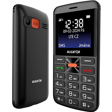 Aligator A910 Senior fekete + töltőállvány