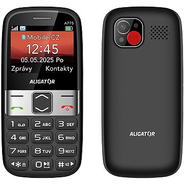 Aligator A775 Senior, fekete + asztali töltő