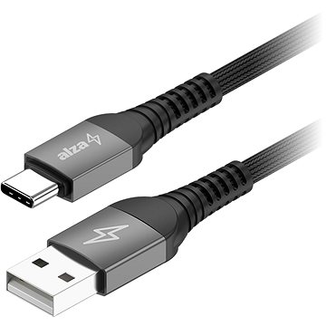 AlzaPower AluCore USB-A to USB-C 2.0 Ultra Durable 1m sötétszürke