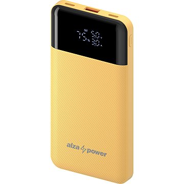 AlzaPower Parade Gen2 10000mAh Power Delivery, 22,5W, sárga