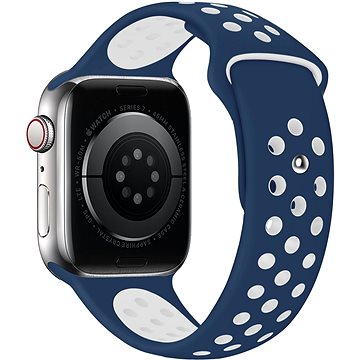 Eternico Sporty Apple Watch 38mm / 40mm / 41mm - Cloud White and Blue