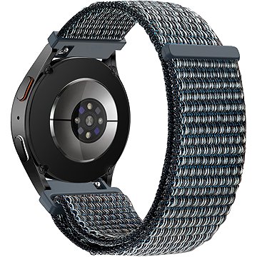 Eternico Airy Universal Quick Release 22mm - Aquamarine Blue and Gray edge