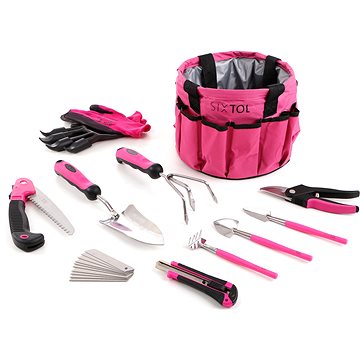 SIXTOL GARDEN PINK 10 kerti szerszámkészlet