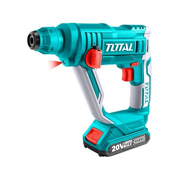 TOTAL-TOOLS Fúrókalapács, 20V Li-ion, 2000mAh, SDS plus, 1,5J - akkumulátor és töltő nélkül