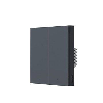 AQARA Smart Wall Switch H1 (No Neutral, Double Rocker), szürke