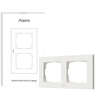 AQARA Switch Frame H2 EU (2-gang) (FE-X01D), fehér