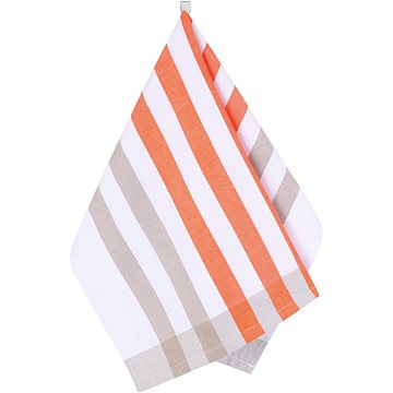 Bellatex 191A konyharuha, 50×70 cm, csíkos, narancsszín