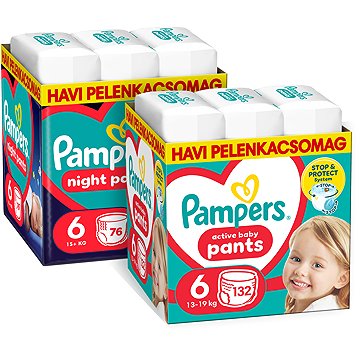 Pampers Pants 6 (132 db) + Night Pants 6 (76 db)