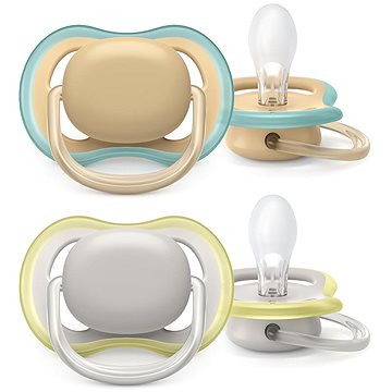 Philips AVENT Ultra Air Cumi, semleges, 0-6 hó, 2 db