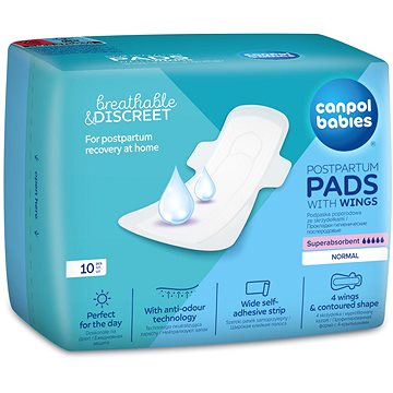 Canpol babies szülés után használható, nappali, szárnyakkal, 10 darab