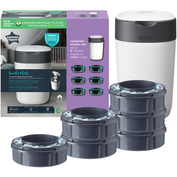 Tommee Tippee Twist and Click Pelenkatároló kuka + 6 db utántöltő