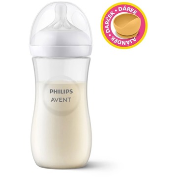 Philips AVENT Natural Response 330 ml, 3m + ajándék Petite&Mars tál 6m+