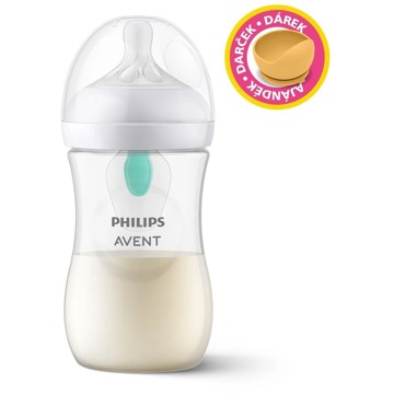 Philips AVENT Natural Response AirFree szeleppel 260 ml, 1 m + ajándék Petite&Mars tál 6m+