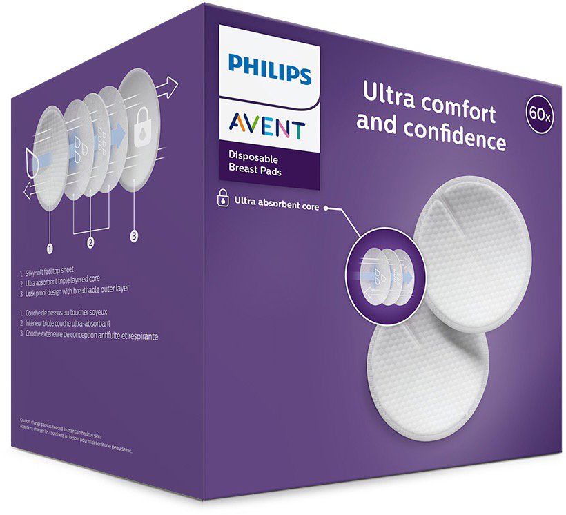 Philips AVENT 60 darabos eldobható melltartóbetét-szett