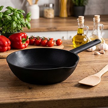 BerlingerHaus Matte Black Collection, mély, titán felülettel, 28 cm