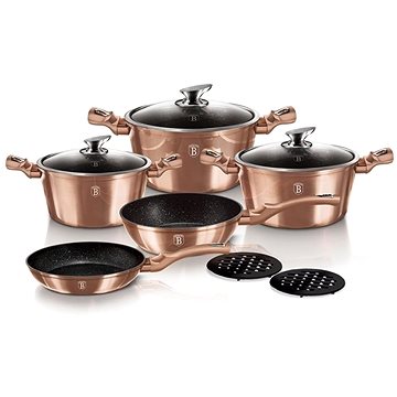 BerlingerHaus Edénykészlet Rosegold Metallic Line 10 darab BH-1220N