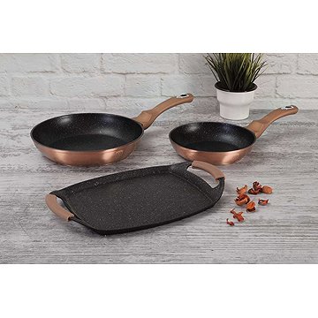 BerlingerHaus Metallic Line Rose Gold Edition márvány felület, 3 darabos szett