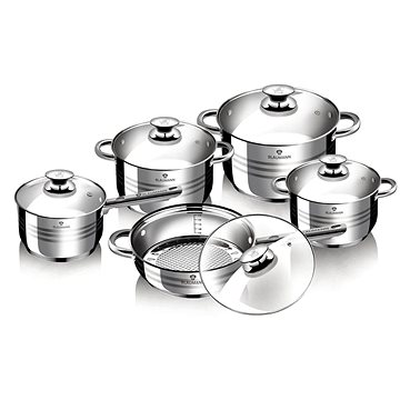 Blaumann Rozsdamentes acél edénykészlet 10 db Jumbo Gourmet Line BL-1637
