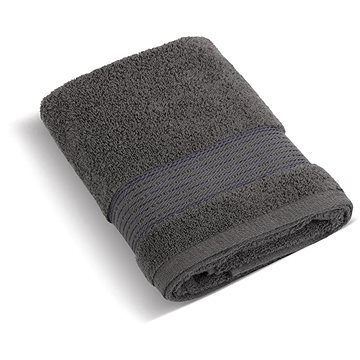 Bellatex frottír kollekció, csíkos - 17/44 - 70×140 cm - sötétszürke