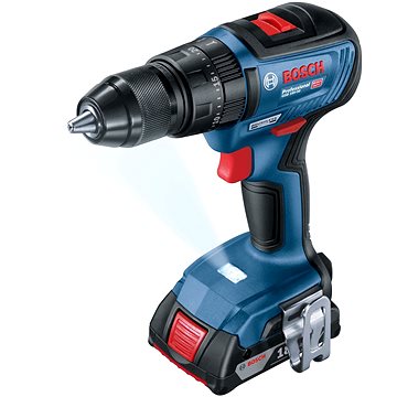 BOSCH GSB 18V-50 2x2.0 Ah + L-Case