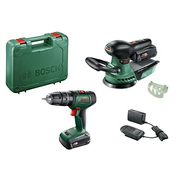 Bosch UniversalImpact 18V + AdvancedOrbit 18, 2x 1,5 Ah, töltő, koffer