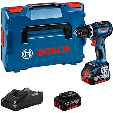 BOSCH 06019K6106 GSB 18V-90 C Professional Akkus ütvefúró-csavarozógép, 2× 5 Ah