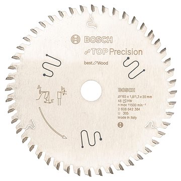 Bosch körfűrészlap Top Precision Best for Wood 165 x 20 x 1,8 mm, 48 2.608.642.384