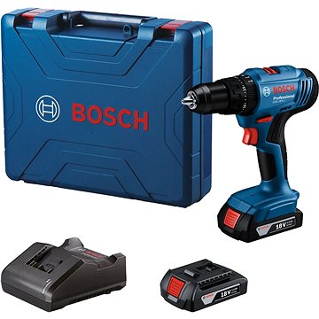 BOSCH 06019K9100 GSB 183-LI Professional akkus fúró, tok, 2x 2Ah