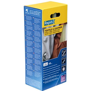 RAPID Ragasztórúd, 12×190 mm, textil és bőr, 48 db, doboz