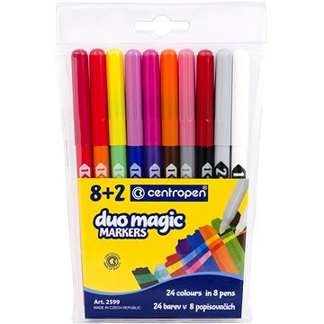 10 darabos Duomagic készlet 2x újraszínezhető filc 2599