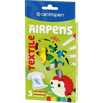 Centropen Air Pens 1539, fújós, textilre, 5 db a csomagban