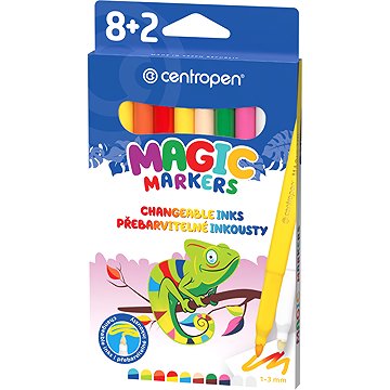 Centropen 2549 Magic Marker, 8+2 db