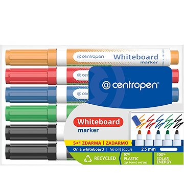Centropen 8559 Táblamarker, 5+1