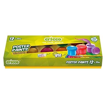 CRICCO tégelyes, 20 ml × 12 szín