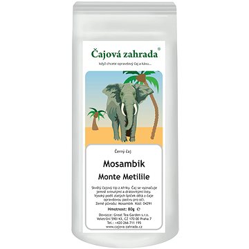 Čajová zahrada Mozambik OPI Monte Metilile - fekete tea, 80g