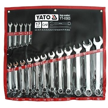 Yato Csavarkulcskészlet 17 db, 8-32 mm