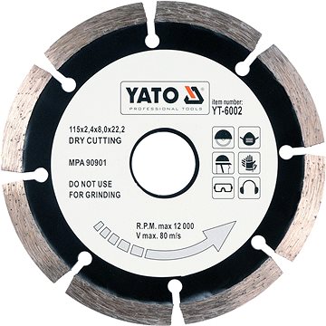 Yato gyémánt korong 115 x 22,2 x 2,1 mm