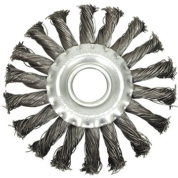 VOREL Drótkefe oldal 115 mm-es fonott