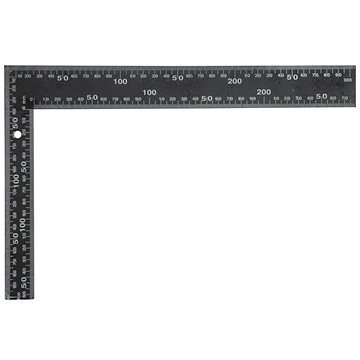 VOREL asztalos derékszög 300 x 200 mm fekete
