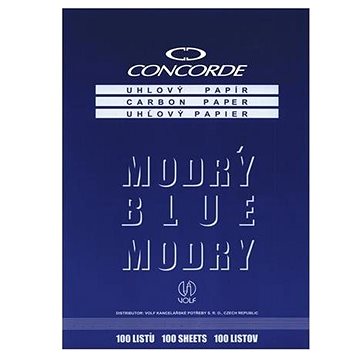 CONCORDE szénpapír, A4, 25 lap, kék
