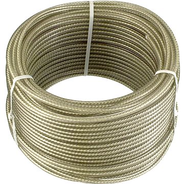CONNEX Többcélú acél drótkötél, 3 mm × 20 m, bevonva