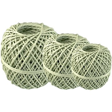 Werkzeyt PP csomagolózsineg 3db, 2,5 mm × 10 m, 1,7 mm × 20 m, 1,3 mm × 40 m, natúr színű