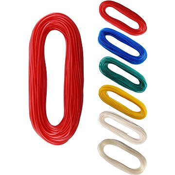 CONNEX PP/PVC Ruhaszárító kötél acélbetétes, 3,5 mm × 20 m, különböző színekben