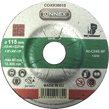 CONNEX Vágókorong kő 115 mm, vastagság 2,5 mm
