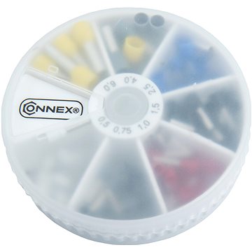 CONNEX Szigetelt kábelvégződések készlete 0,5-6,0 mm2, 160 db