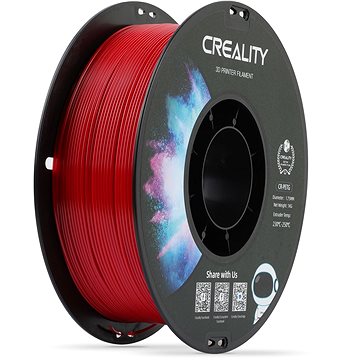 Creality 1,75mm PETG black neutral tray - 1kg, piros