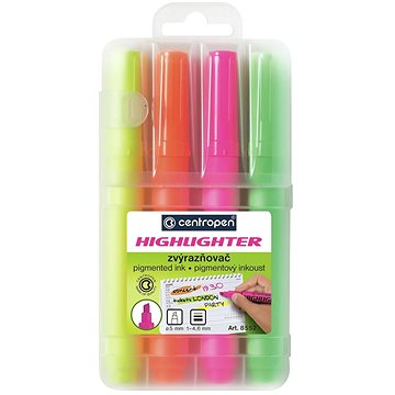 Centropen 8552/4 Szövegkiemelő szett tokban
