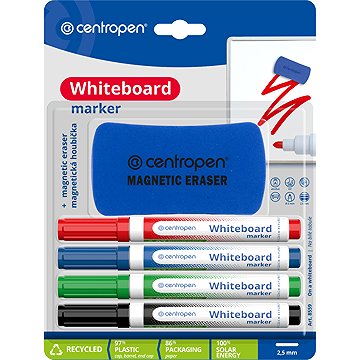 Centropen 8559/4 WBM Törölhető marker + szivacs