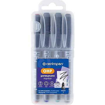 Centropen 2636/4 F Marker szett, tokban